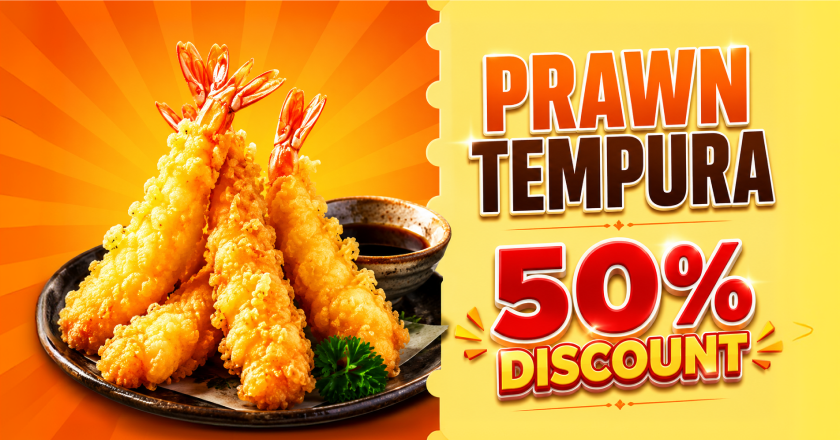 Prawn Tempura - 50% discount